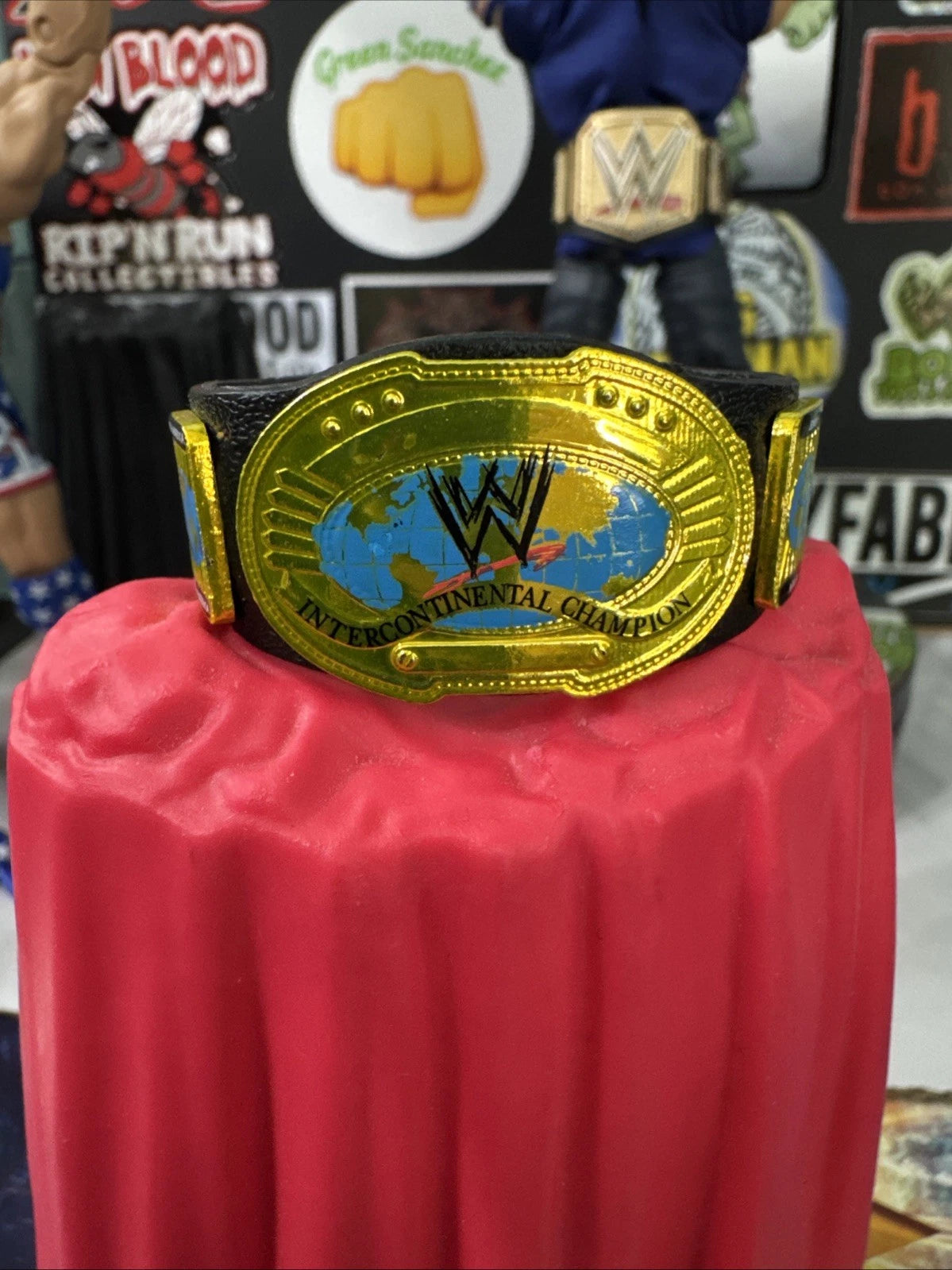 WWE Classic Oval Intercontinental Championship Title Belt WWE for Action Figure 4
