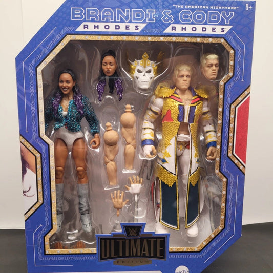 Ships in 2 Weeks "The American Nightmare" Cody Rhodes & Brandi Rhodes 2-Pack - WWE Ultimate Edition Action Figure 2 Pack Exclusive
