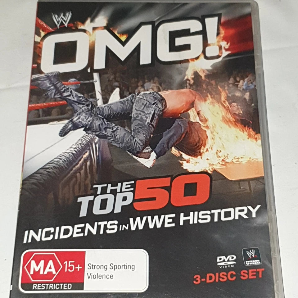 OMG! The Top 50 Incidents in WWE History (DVD, Region 4) 3 Disc Set