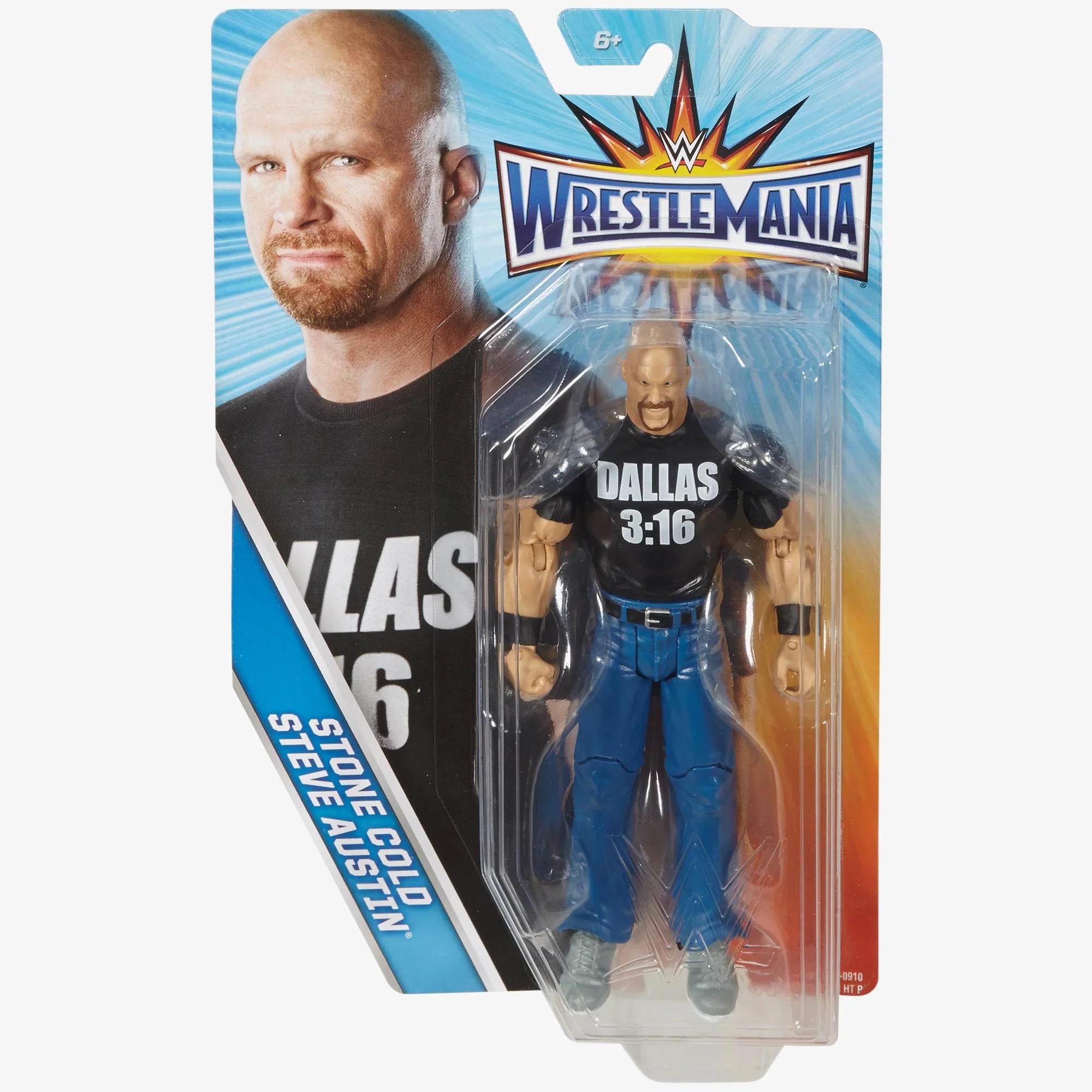 Stone Cold Steve Austin WWE Basic Series Wrestlemania Action Figure Mattel