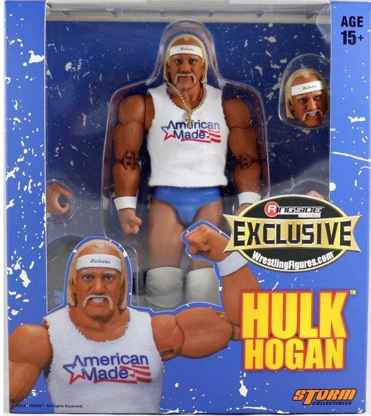 Hulk Hogan WWE Storm Collectables Action Figure (Blue and White) American Made