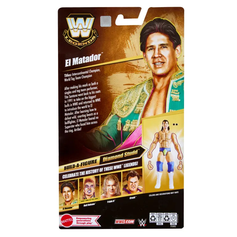 El Matador Tito Santana WWE Elite Legends Series 31 Action Figure Mattel