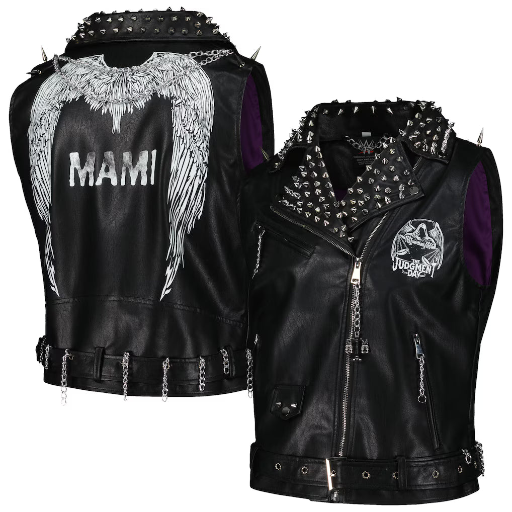WWE Unisex Black Rhea Ripley Replica Vest Size Small