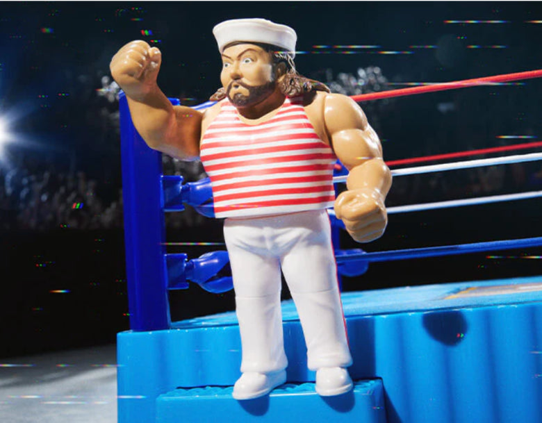 WWE Tugboat Retro Series 13 Wave Action Figure Out Of Box