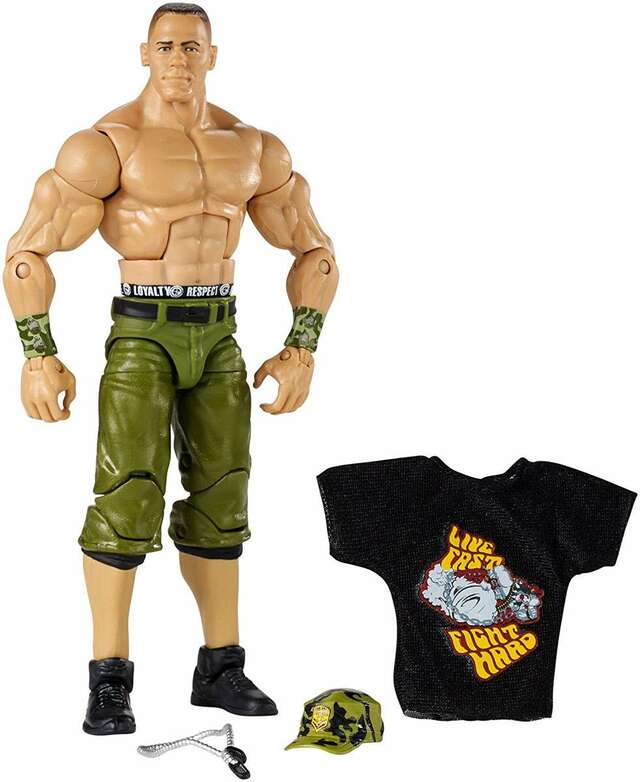John Cena WWE Elite Wrestlemania 34 Camo Out Of Box Action Figure Mattel 4